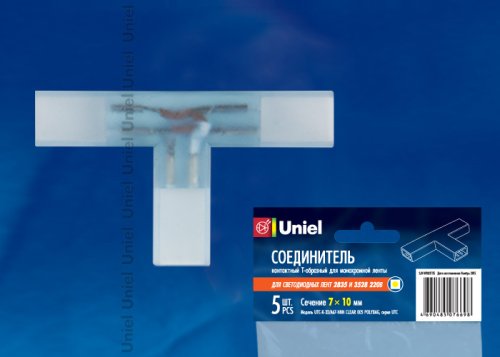 Соединитель Т-образный Uniel UTC-K-32/A67-NNN CLEAR 005 POLYBAG, 3528, 220В картинка 